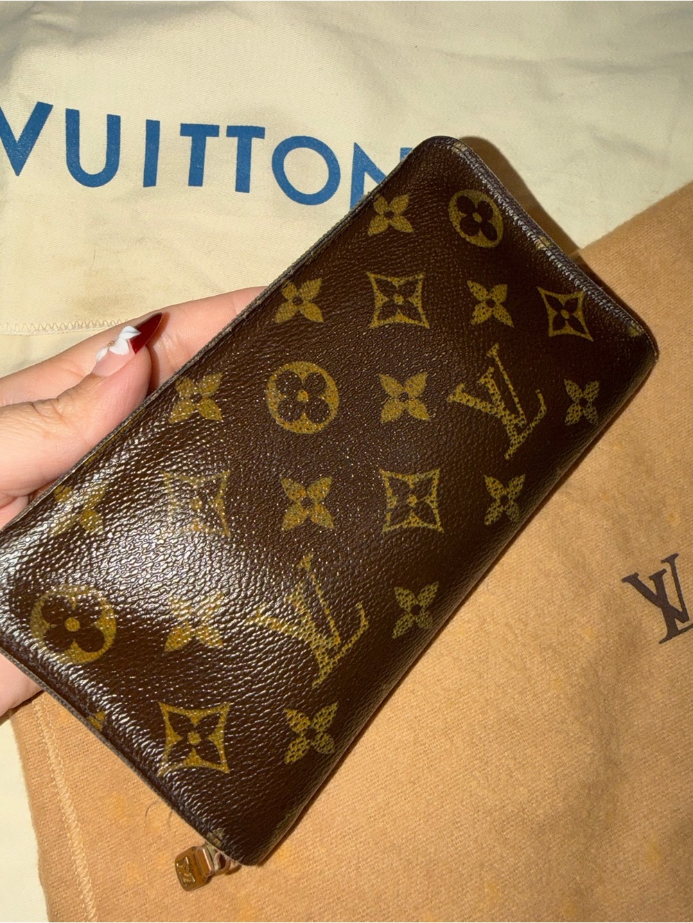 Louis Vuitton Monogram Brown and Gold Continental Wallet - Picture 2 of 9